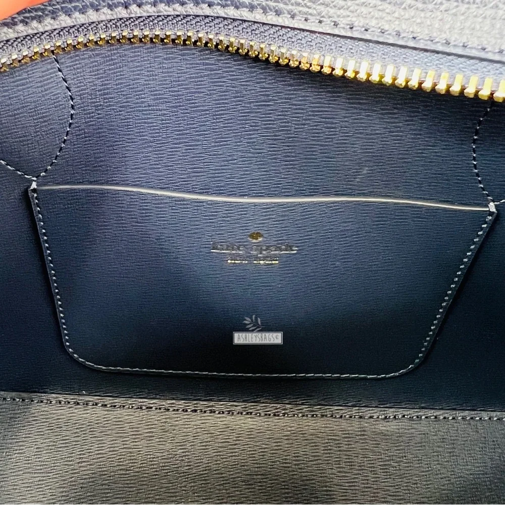 Kate Spade Darcy Colorblock Small Satchel Crossbody In Pale Hydra Blue